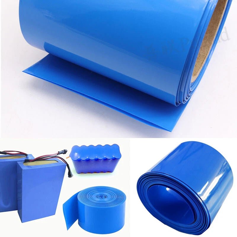 Blue PVC Heat Shrink Tubing for RC Battery Packs — LiPo, NiMH, NiCd | 7mm to 210mm - HomeDIYer