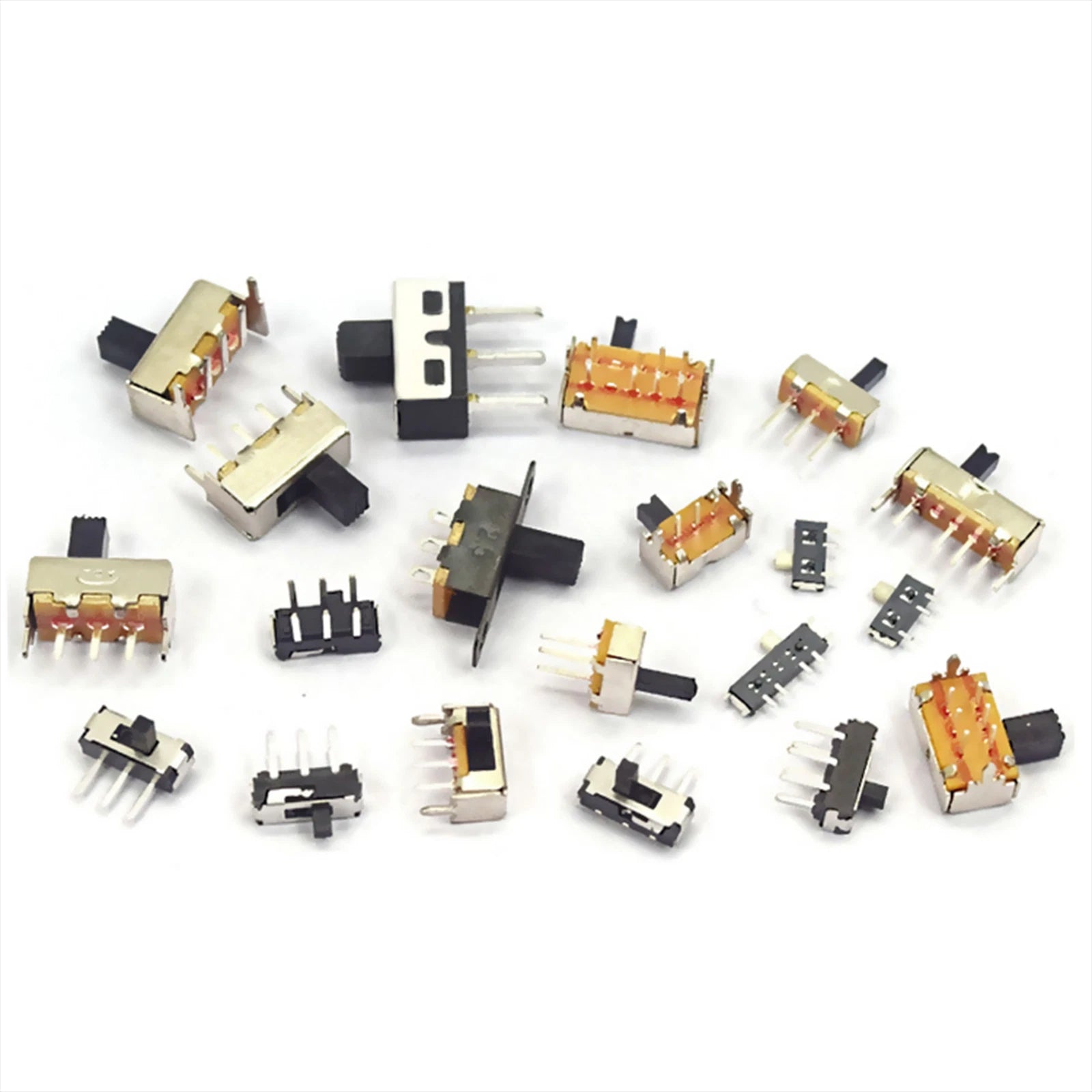 Mini Slide Switch PCB Mount — SS / SK / MSS / MSK Series, 3–8 Pin, 2mm–6mm Handle, Single & Double Row