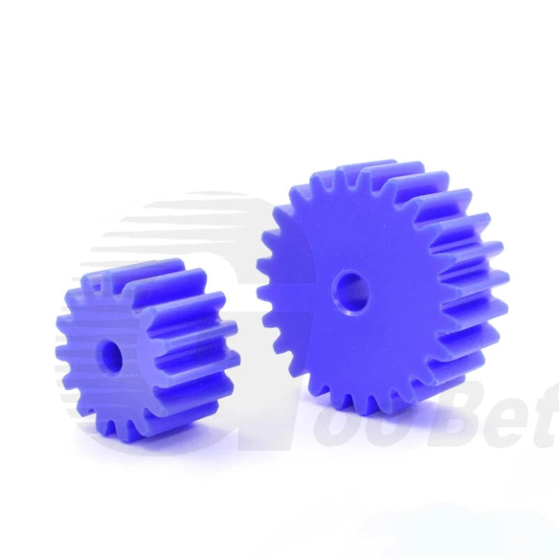 Module 3 Nylon Flat Gear Spur Gear Plastic 12-60 Tooth Pinion Motor Gear Blue