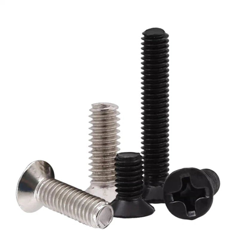 M2 Phillips Countersunk Machine Screws — Stainless, Nickel, Brass & Black Zinc - HomeDIYer