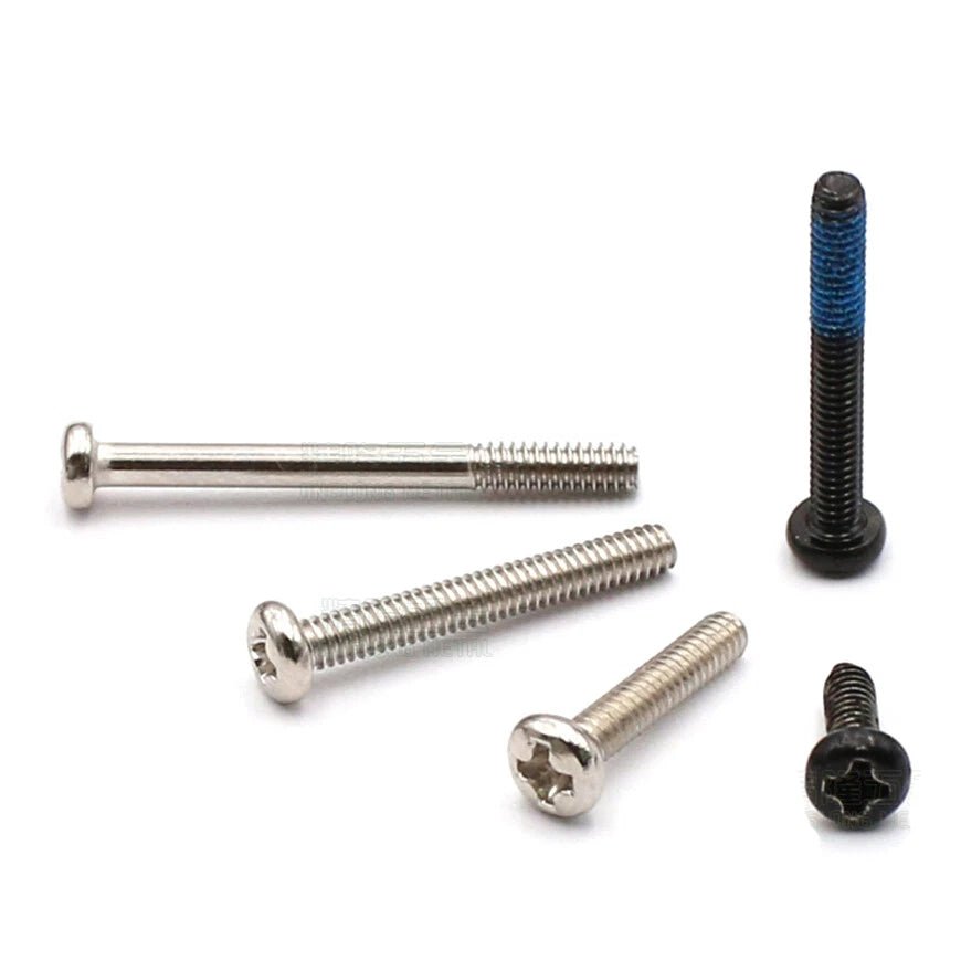 M2.6 Phillips Round Pan Head Machine Screws — Computer Bolts, Multiple Finishes - HomeDIYer
