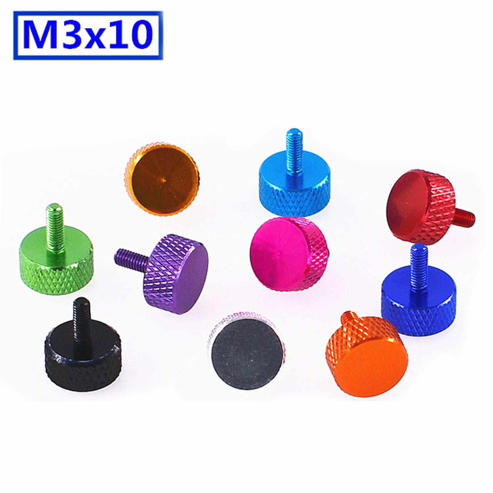 M3 / M3.5 Knurled Thumb Screws – Anodized Aluminum Alloy Round Knob Bolts