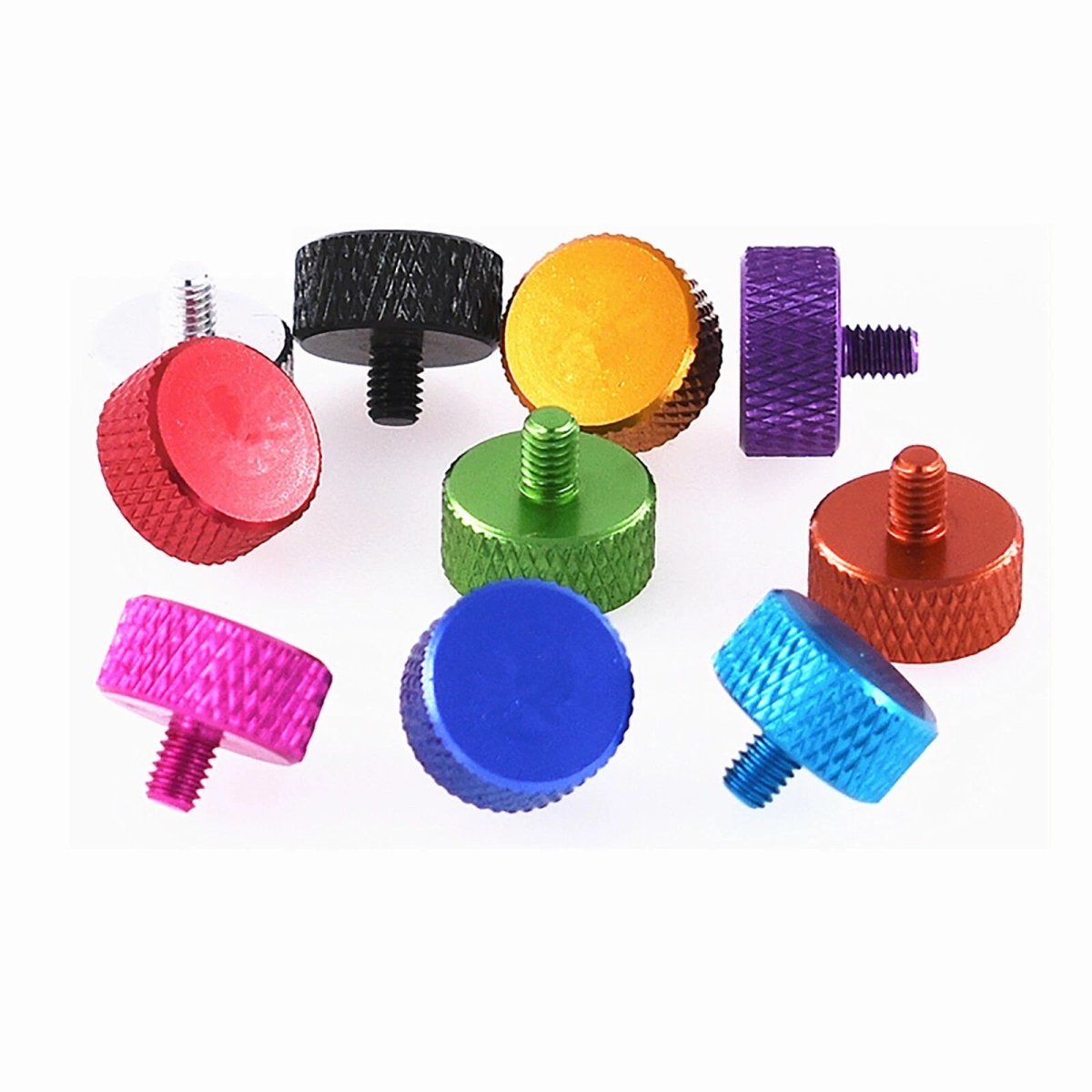 M3.5 Knurled Thumb Screws – Hand Grip Knob Bolts for PC Case, Tripod, DIY (Aluminum + Stainless) - HomeDIYer