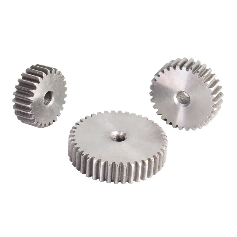 1 Mod Spur Gear 45# Steel Transmission Pinion Gears 12-25 Teeth Flat Thick 10mm