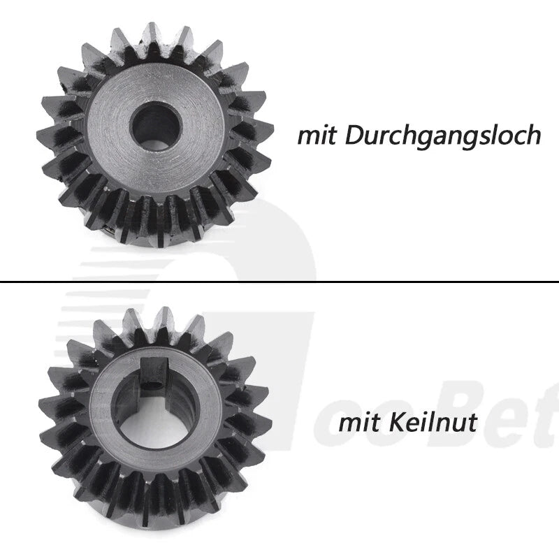 Bevel Gear C45 Steel Mod 2.5 Miter Gear Ratio 1:1 20/25/30 Tooth Hardened Black