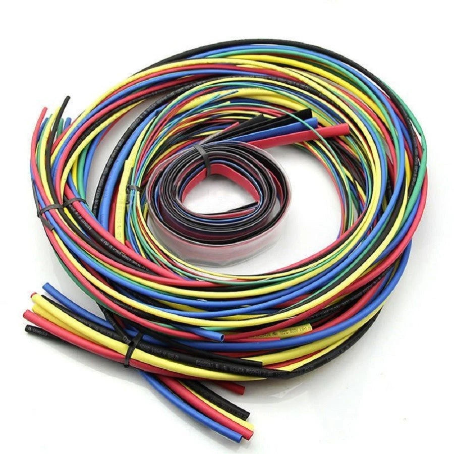 Heat Shrink Tubing 2:1 Ratio — Φ0.6mm to Φ80mm, 7 Colors, Electrical Wire Sleeving