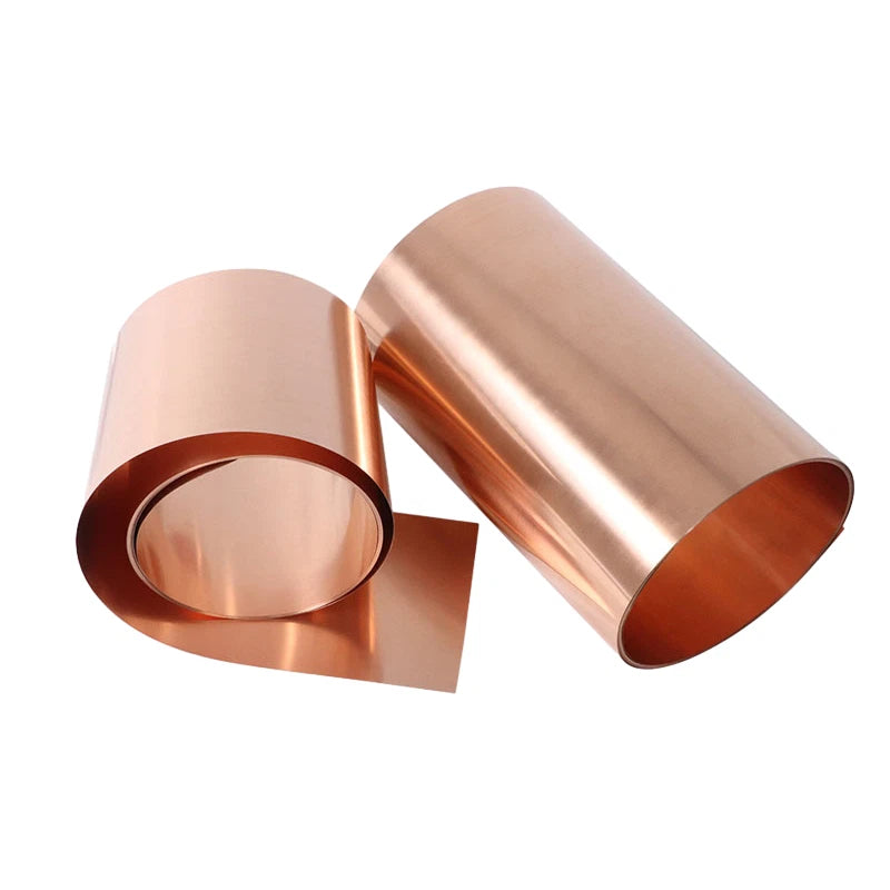 T2 Pure Copper 99.9% Metal Sheet Foil Plate Thick:0.01mm-1mm Width:15mm-400mm