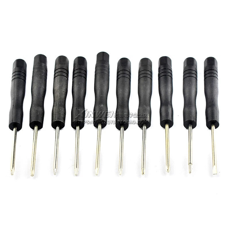 Precision Screwdriver Set — Phillips, Flat, Torx & Pentalobe, Micro Soft-Grip Handles