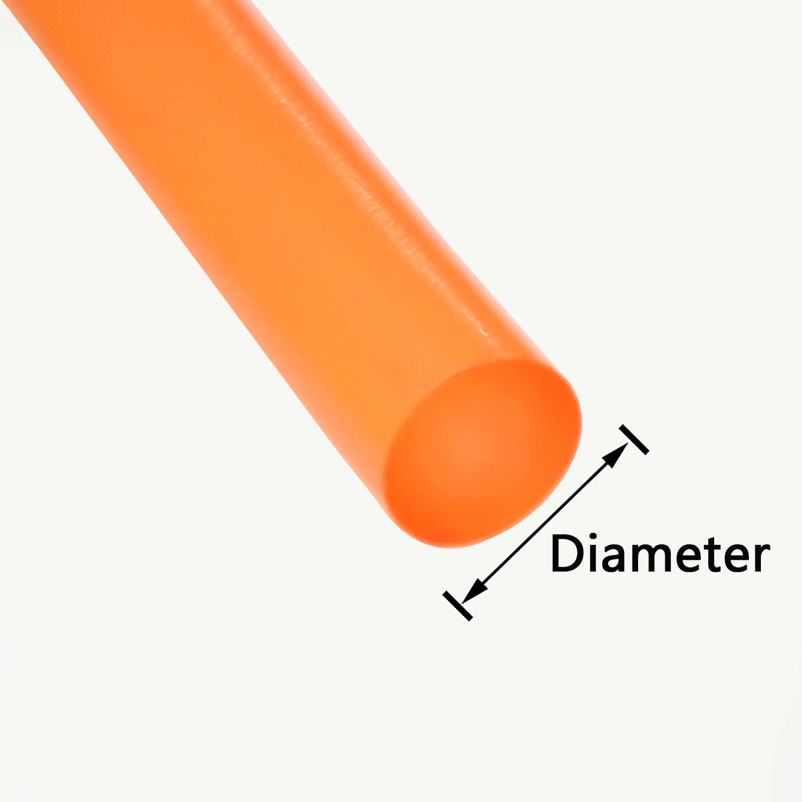 Red Polyurethane Round Drive Belt — Smooth Surface, 1.5mm to 15mm Diameter