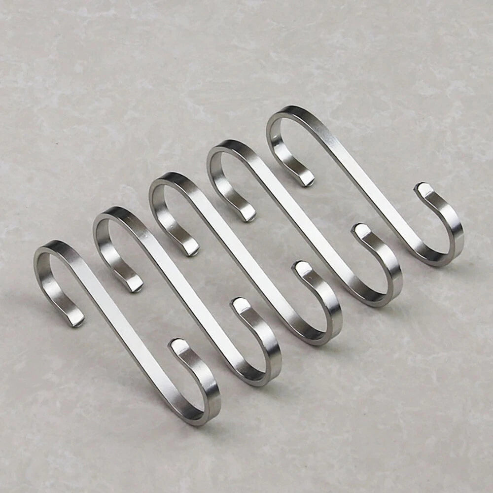 Quality Stainless Steel S Hooks Kitchen Utensil Bathroom Clothes Hanger Hanging