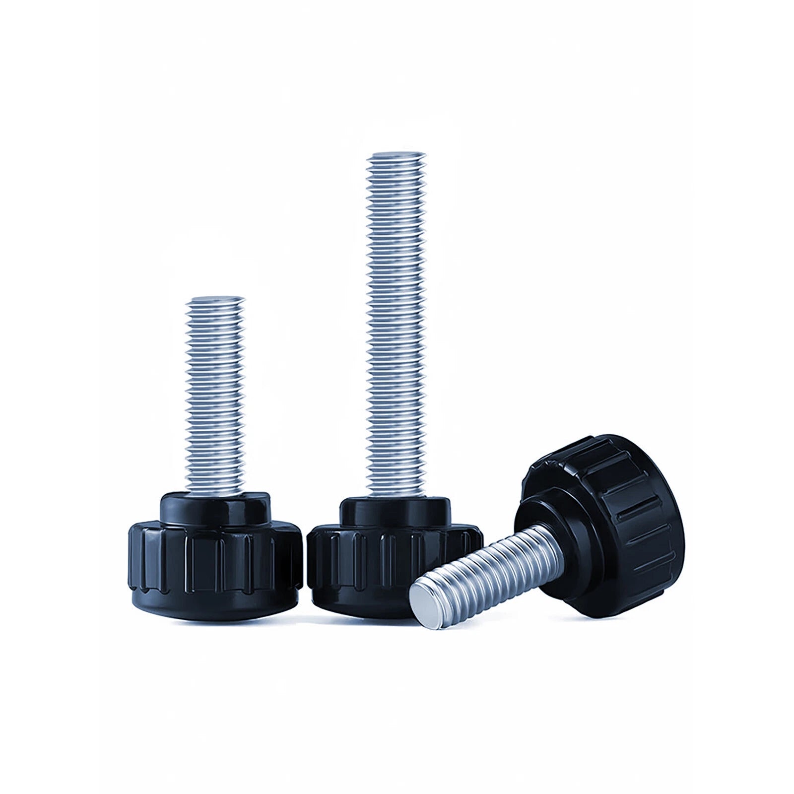 Zinc Thumb Screws with Plastic Handle — Adjustable Swivel Screws M3 to M10