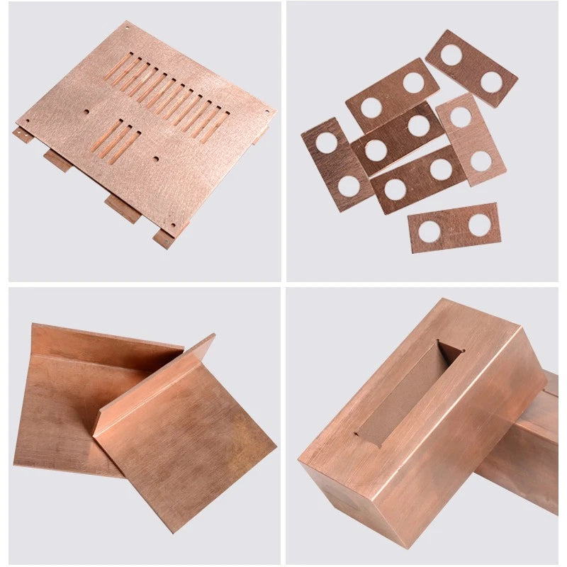 T2 Purple Copper Sheet Metal Copper Sheet Flat Plate Copper Foil Thick 0.8mm-5mm