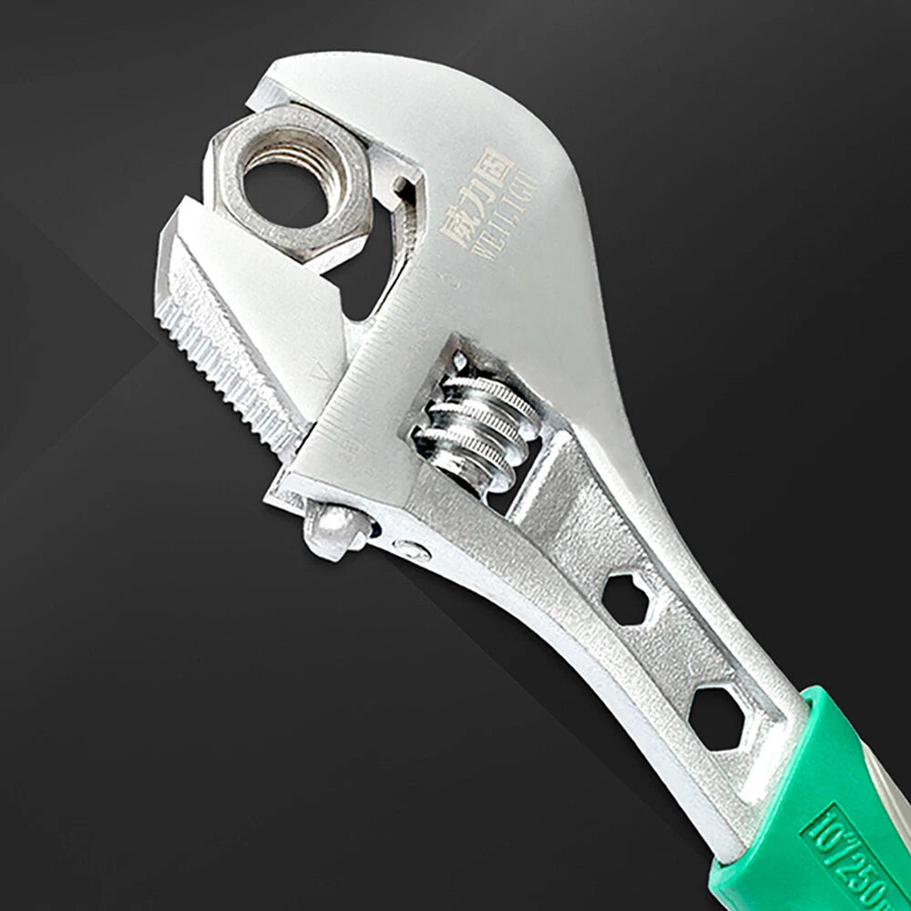 Adjustable Wrench Spanner 8 10" 12" Long 0-25 0-30 0-35 0-37 0-40 0-45mm Opening