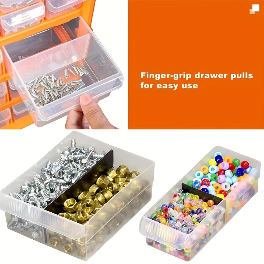 Hard Plastic Organizing Boxes Tool Parts Screw Storage Box Tool Chest Drawers Working Professional Home Tools Packaging