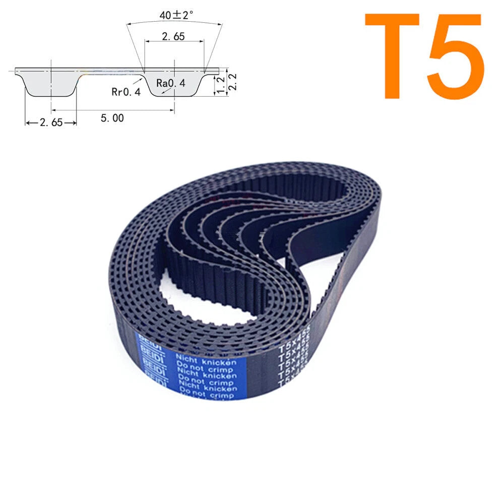 T5 Timing Belt 5mm Pitch 25mm Wide Closed Loop Rubber Synchronous Belt