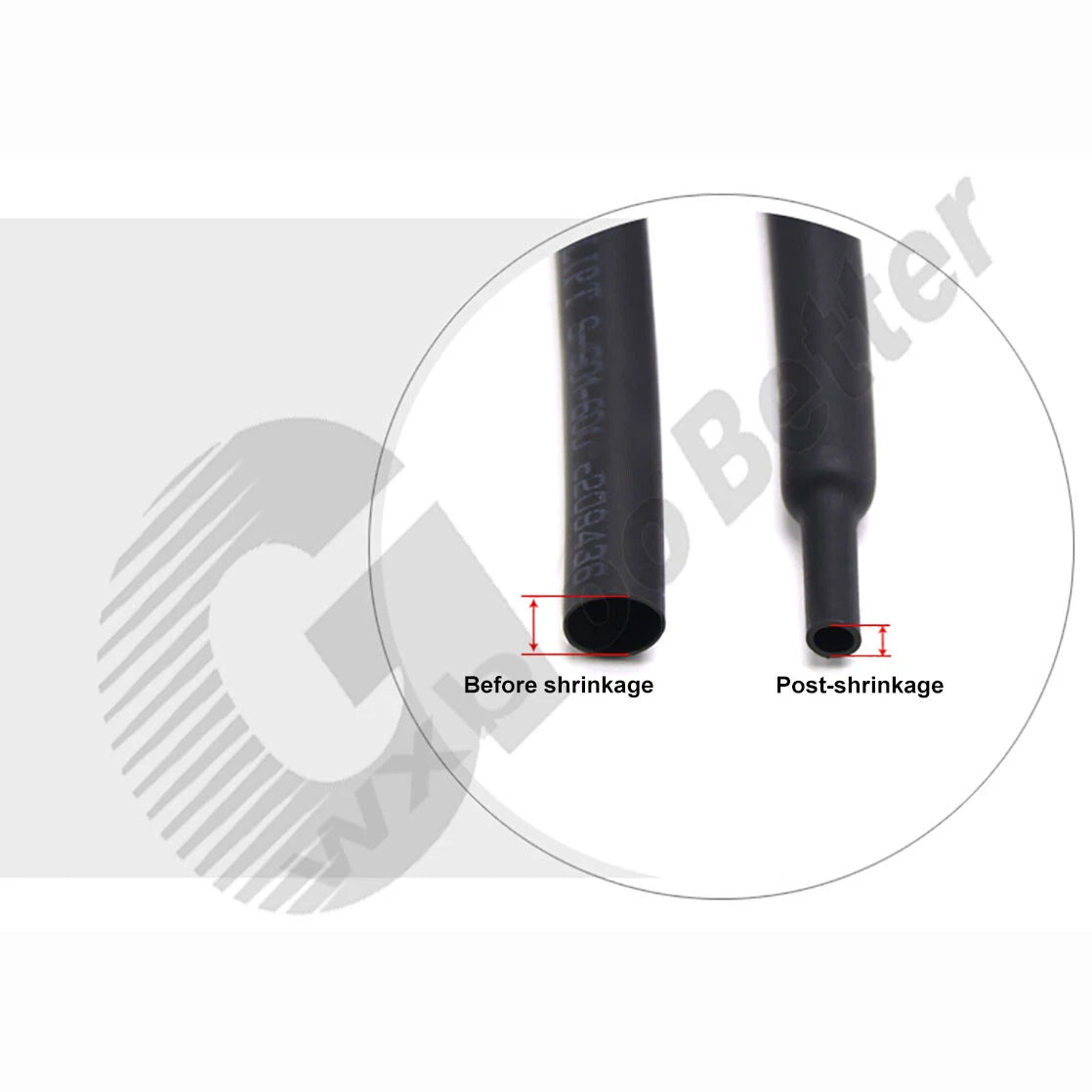 Heat Shrink Tubing 2:1 Ratio — Φ0.6mm to Φ1.5mm, 7 Colors, Polyolefin Wire Sleeving