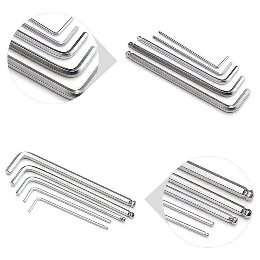 Hexagon Key Hex Long Arm Ball End Wrench 1.5-19mm Allen Wrench L Shape Allen Key