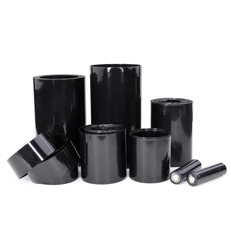 PVC Heat Shrink Tubing Black Wrap Sleeve — 7mm to 285mm, Battery & Wire Insulation