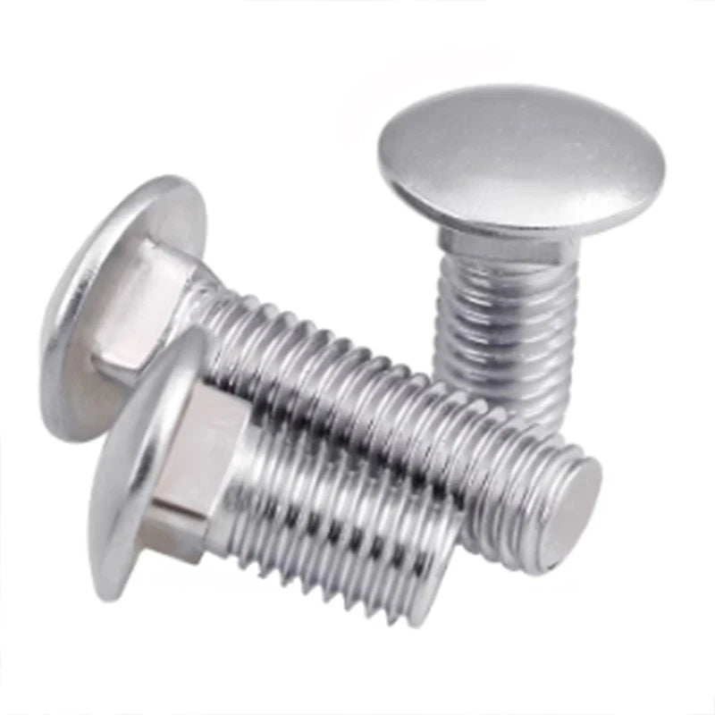 M3 M4 M5 M6 Carriage Bolts – A2-70 Stainless Steel Cup Square Domed Screws