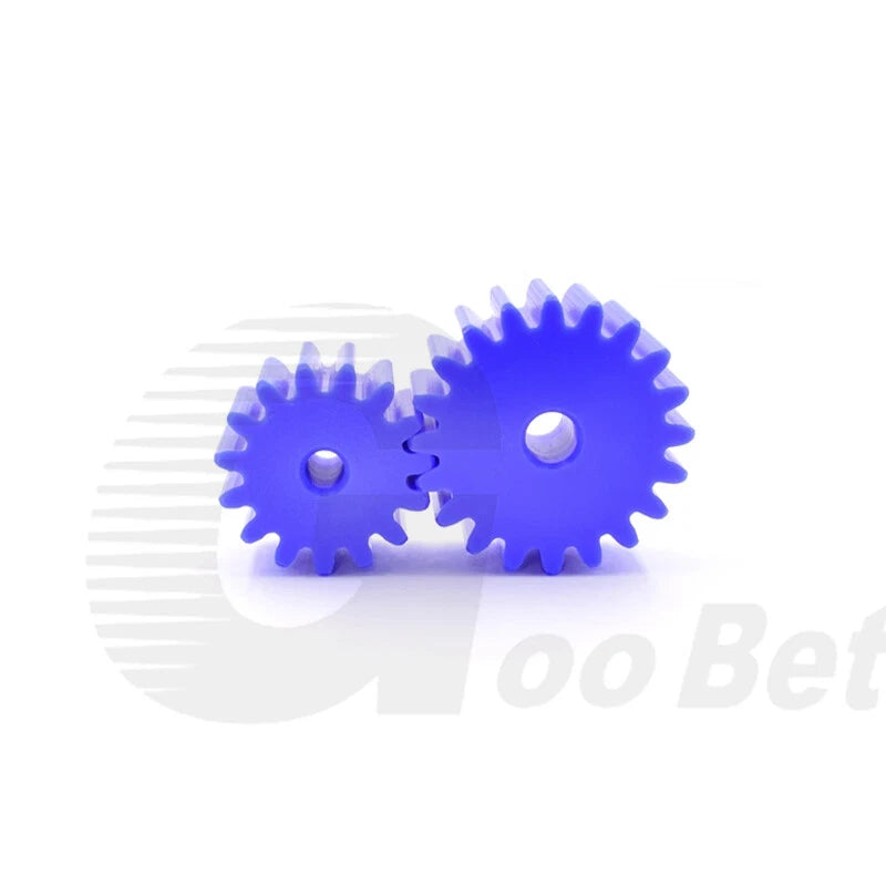 Module 3 Nylon Flat Gear Spur Gear Plastic 12-60 Tooth Pinion Motor Gear Blue