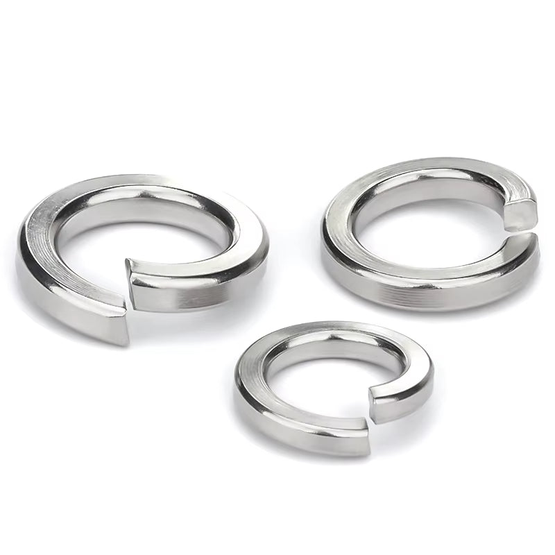10Pcs Spring Lock Washers Metric Split Lock Washer Set,304 Stainless Steel Lock Washers for Screws Bolts - HomeDIYer