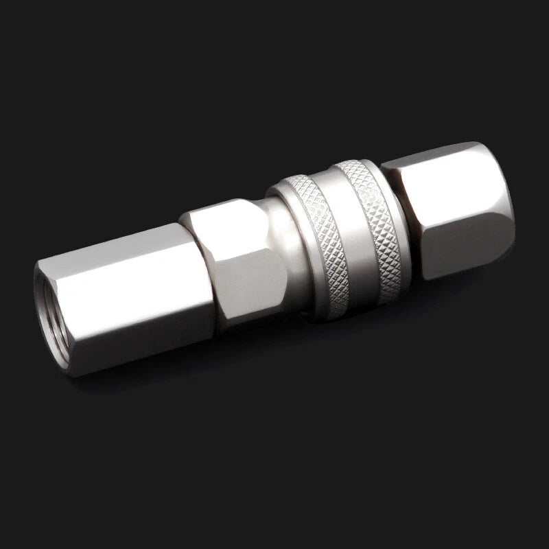 Pneumatic C-Type Quick Release Coupler Set — Self-Locking Air Hose Fitting Pair