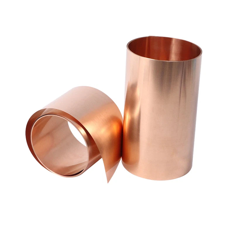 T2 Pure Copper 99.9% Metal Sheet Foil Plate Thick:0.01mm-1mm Width:15mm-400mm