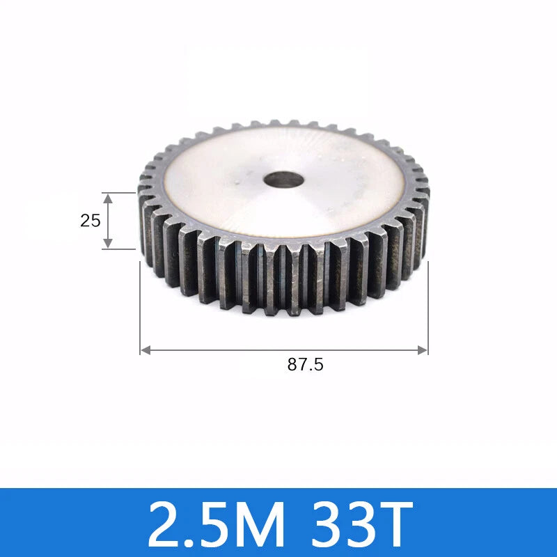 Spur Gears Pinion Gear 1.5/2.5/3/4/5 Mod Transmission Gears 45# Steel Flat Gears