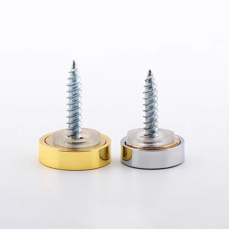 Decorative Mirror Screw Caps – Copper Alloy, 12–25mm, 3 Styles