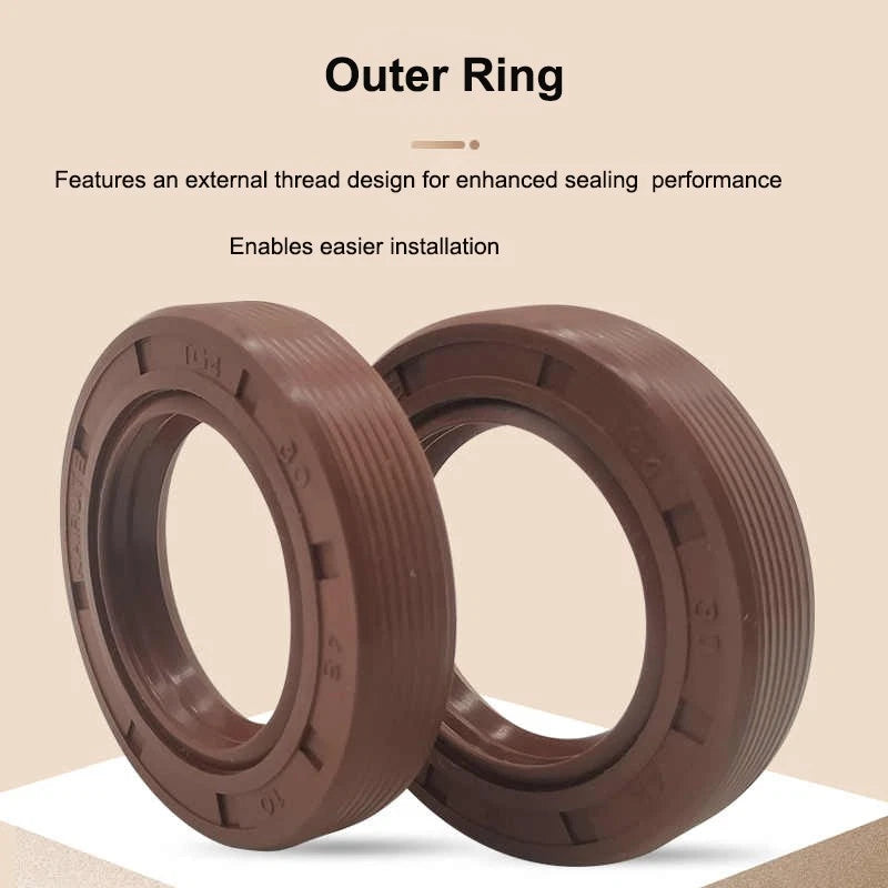TC TG Oil Seal Skeleton FKM Rubber Framework Double Lip Sealing Ring 68-100mm