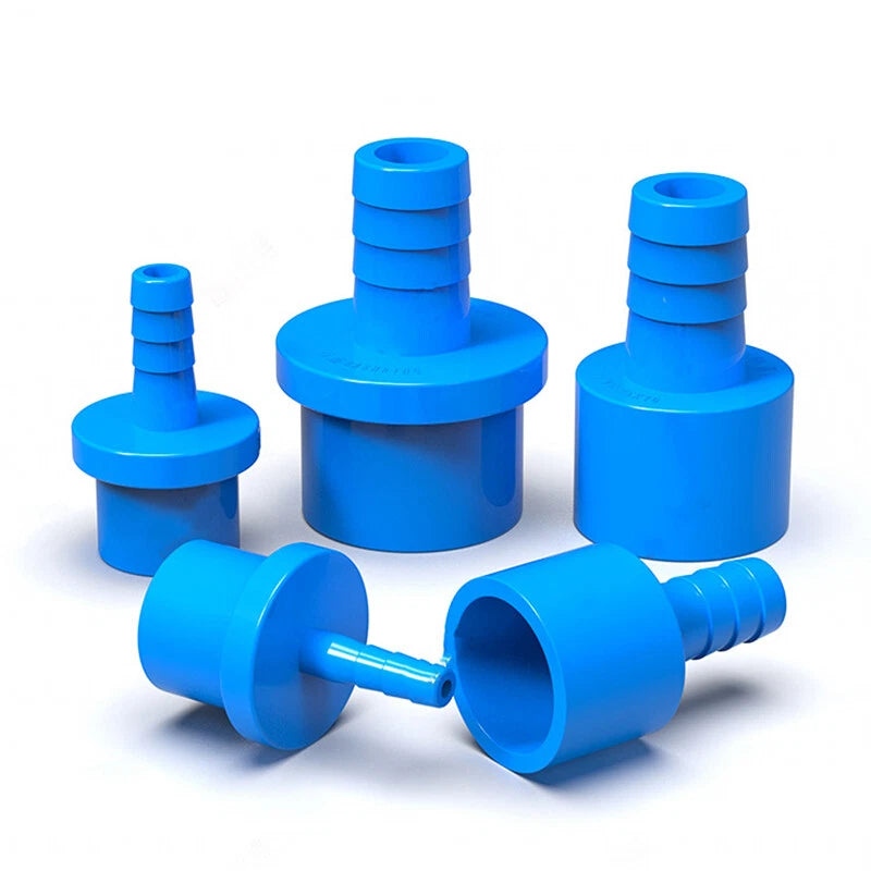 Blue Pagoda PVC Pipe Connector Fittings 20mm 25mm Adapter To Hose OD 5 8 10~20mm