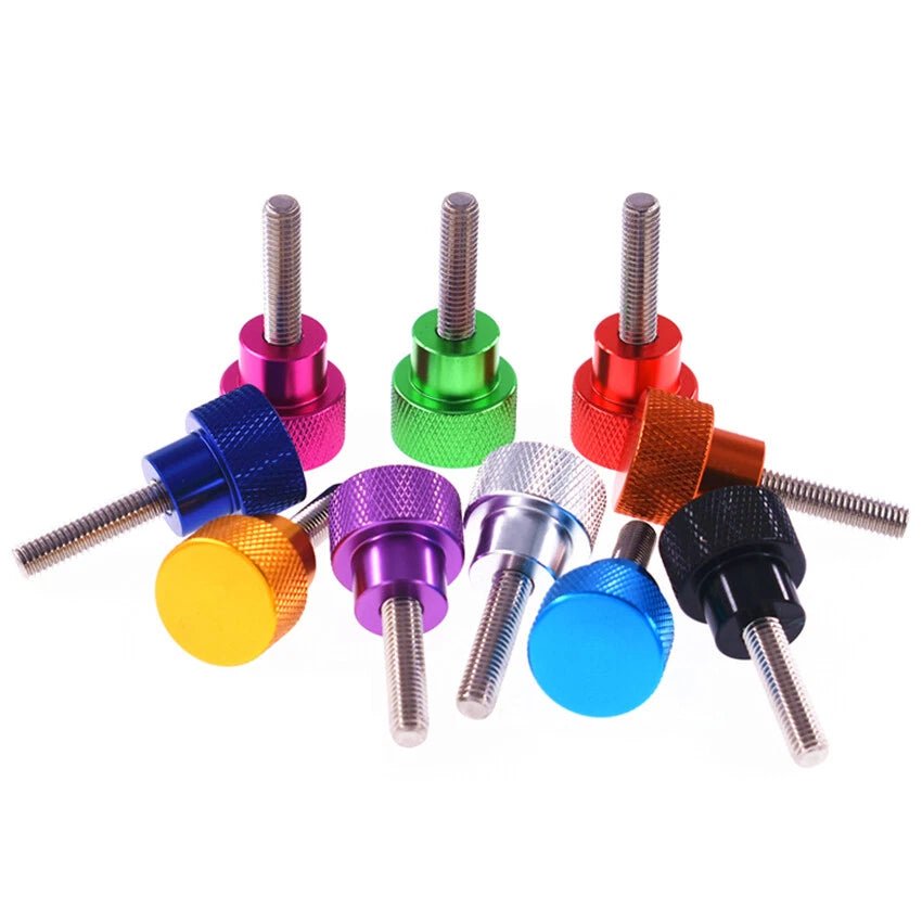 M10 Aluminum Knurled Thumb Screws – Anodized Hand Grip Shoulder Bolts, 70–100mm, 10 Colors - HomeDIYer