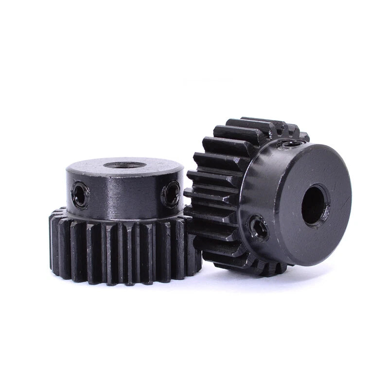 1 Mod 45# Steel Pinion Spur Gears 12-42 Teeth 5-16mm Bore With Screw Hard Tooth