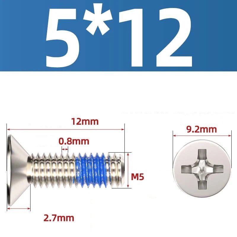 M1.2–M6 Phillips Flat Head Machine Screws | Carbon Steel | Black & Nickel Plated - HomeDIYer