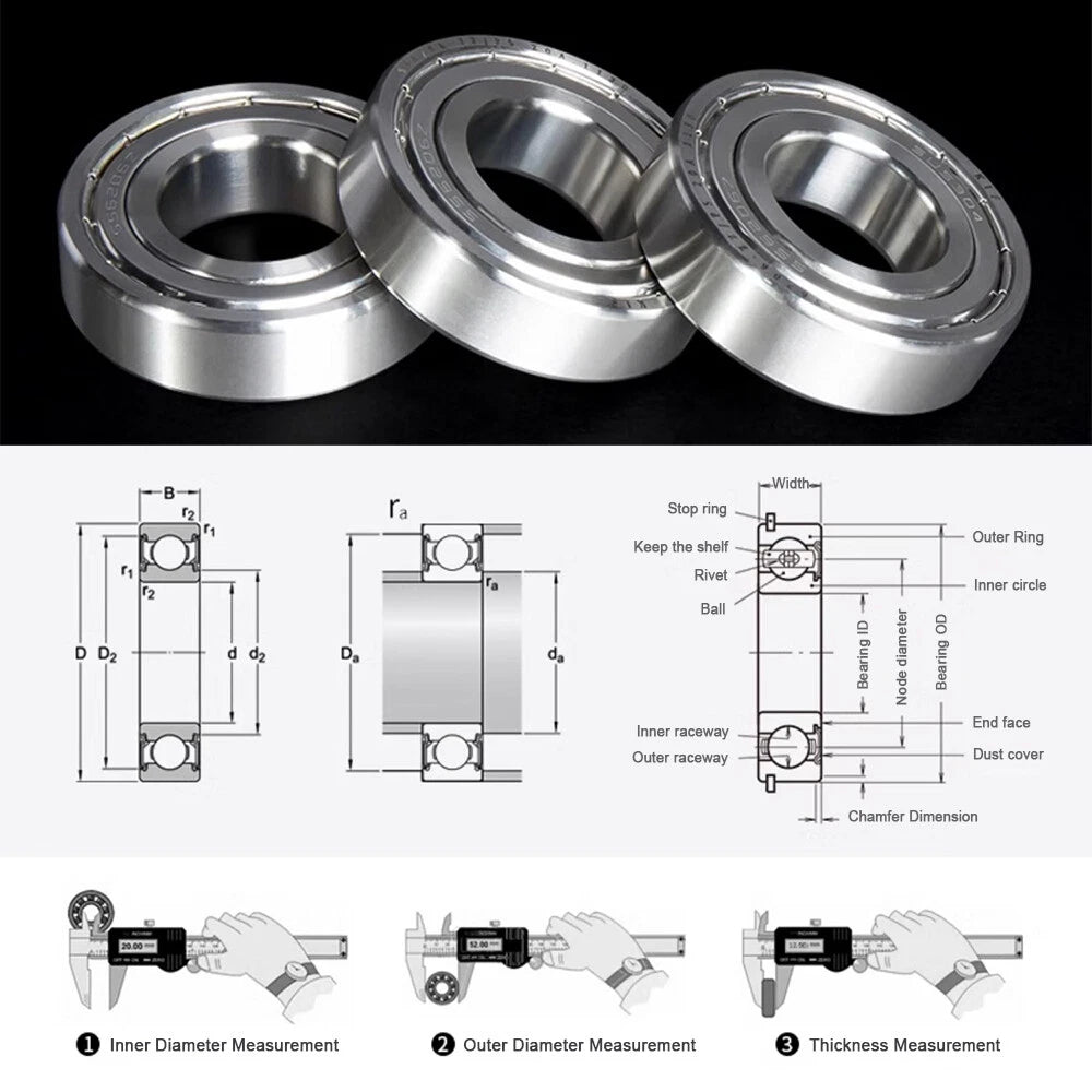 304/440 Stainless Steel Deep Groove Ball Bearing Bearings 6300 6301 6305 to 6312