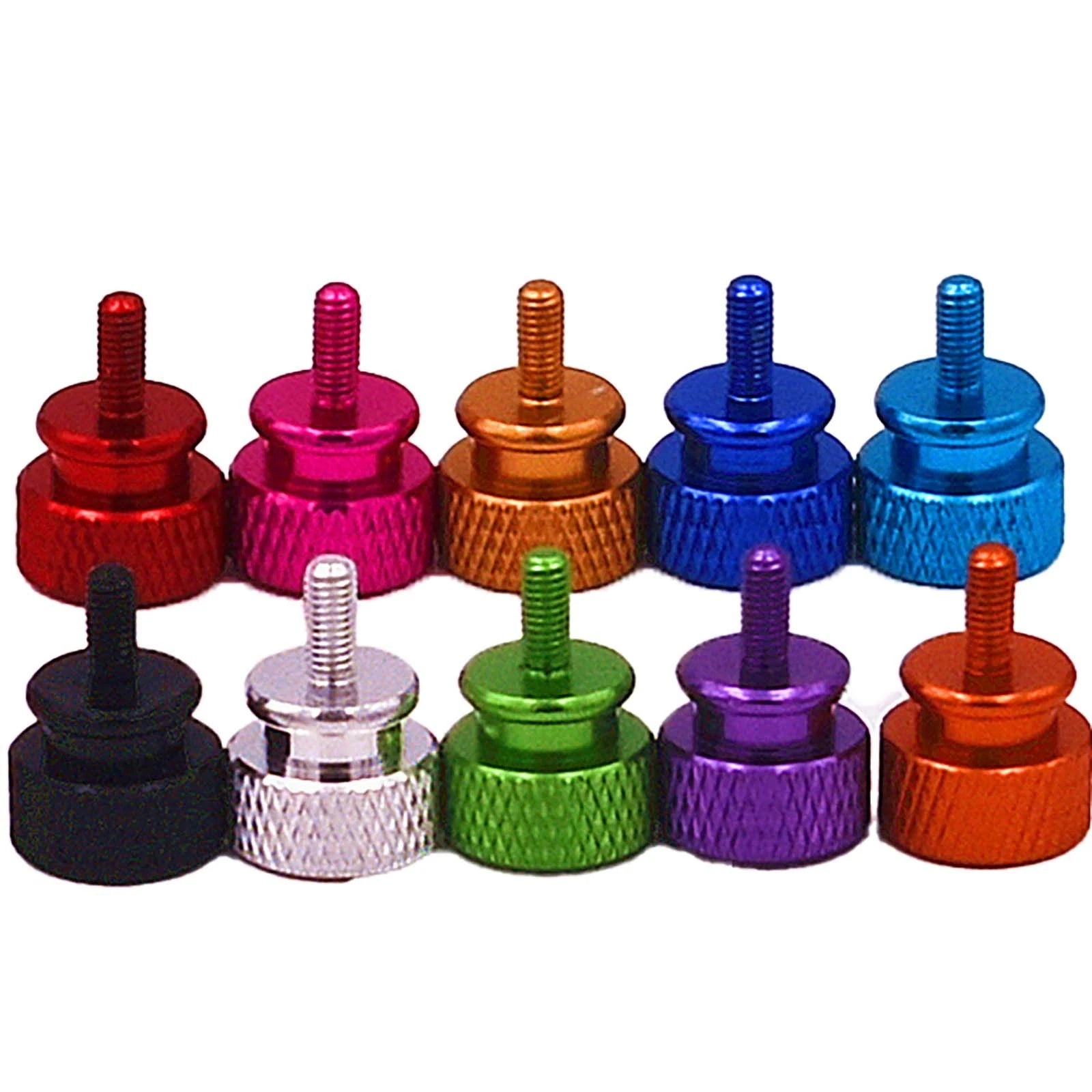 Thumb Knurled Screws – M3 & M3.5 Anodized Aluminum, 10 Colors