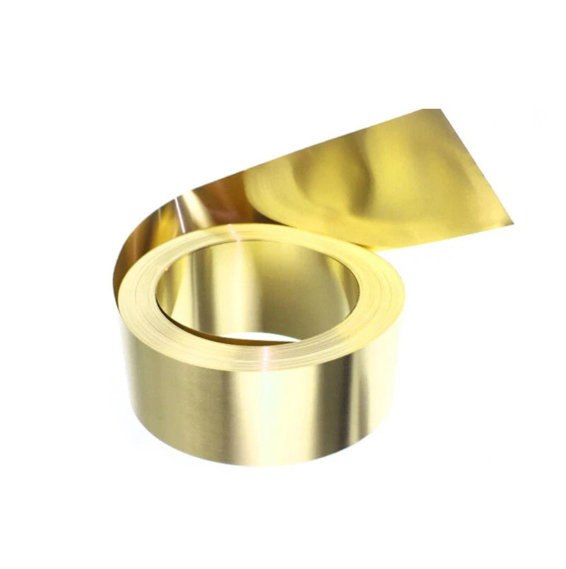 Brass Sheet Roll Metal Thin Foil Plate Pure Sheet Brass Coil Thicknes 0.02~0.5mm