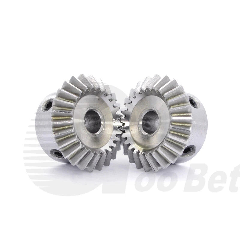 Bevel Gear Set 40Cr Chrome Steel Module 1 1.5 90° 1:1 Pairing 15 20 25 30 Tooth