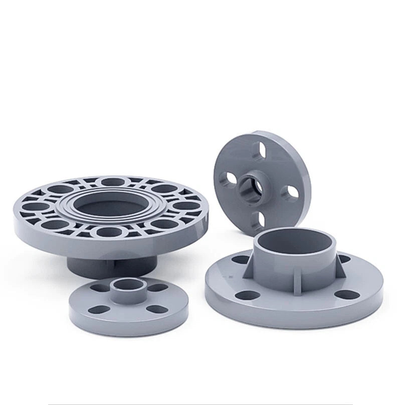 PVC Floor Flange Pipe Fitting Color Wall Mount Fittings Solvent Weld 20mm~200mm