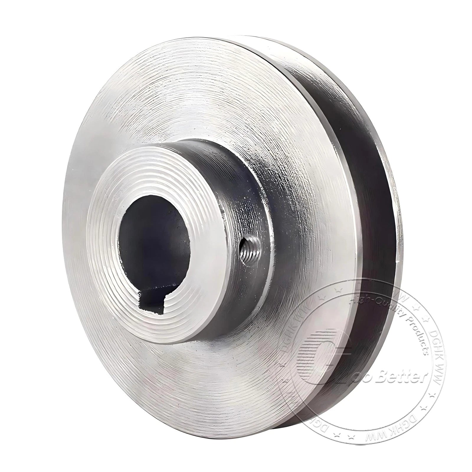 Cast Iron Drive Pulley Single Groove 1A Flat For A/V Belt Pulley OD 50mm-130mm