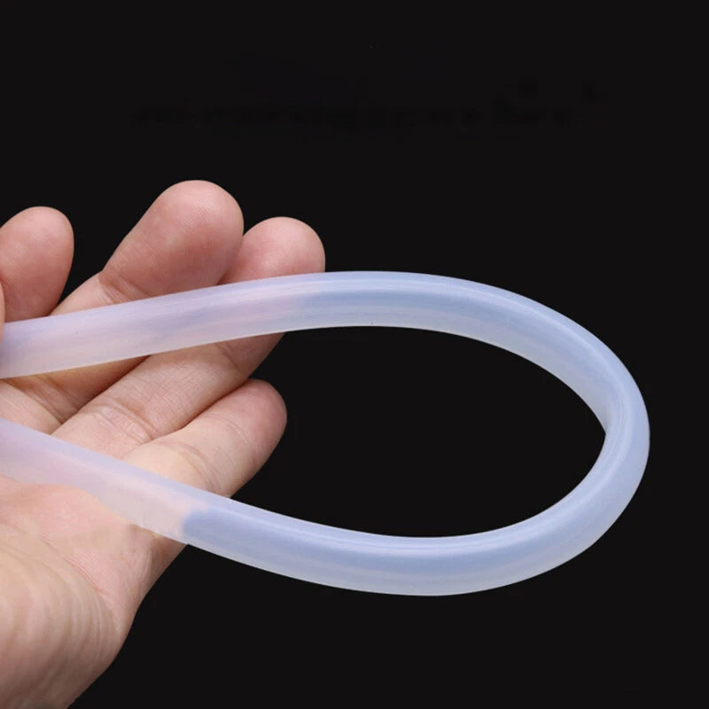 Food Grade Silicone Tubing 3mm ID x 6mm OD — Clear Flexible Hose for Beer, Milk & Liquid Transfer