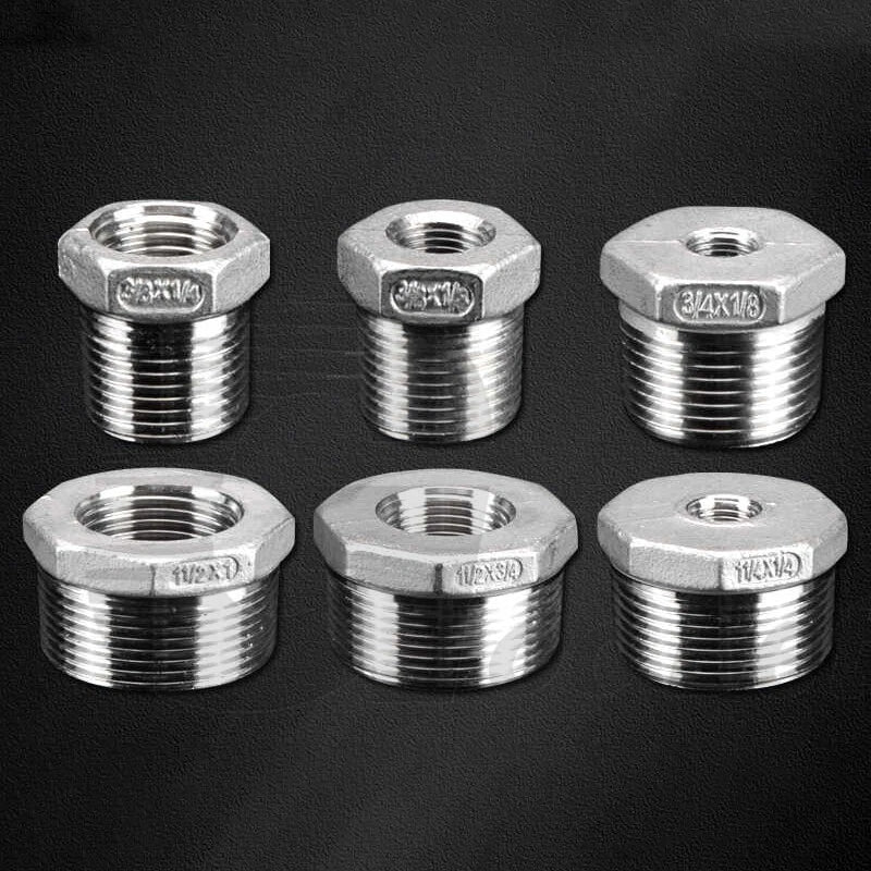 Reducing Bush BSPT Male Female Thread Pipe Fitting – Stainless Steel 304 (A2)
