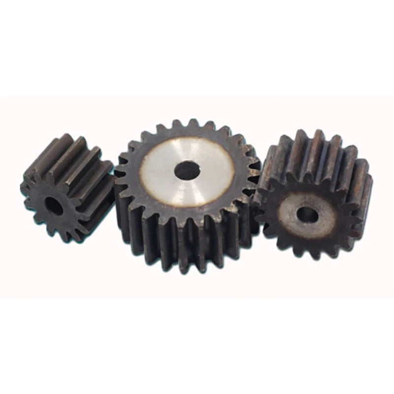 Module 5.0 Spur Gear Pinion Gears 45# Steel 10T to 38T Metal Spur Transmission