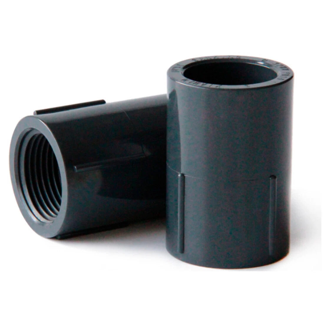 PVC Nipple Bsp Female Threaded Pressure Fittings Pipe Fitting ID 20mm~63mm Grey