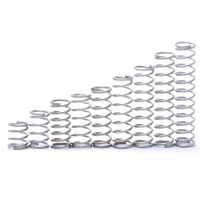 Compression Springs Wire Dia 1.2mm OD 10-11mm L 10-200mm 304 Stainless Steel