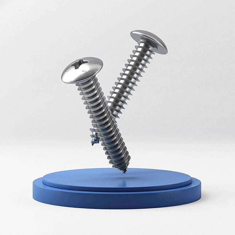M3 M3.5 Pozi Button Truss Head Self Tapping Screws – 304 Stainless Steel