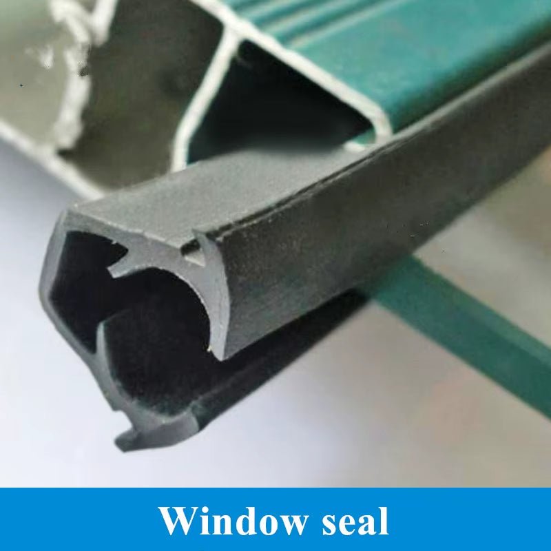 1m Rubber Door Window Sealing Strip Weather Stripping Soundproof Waterproof Tape For 5mm Sliding Window Slot Glass Fixing Clamp - HomeDIYer