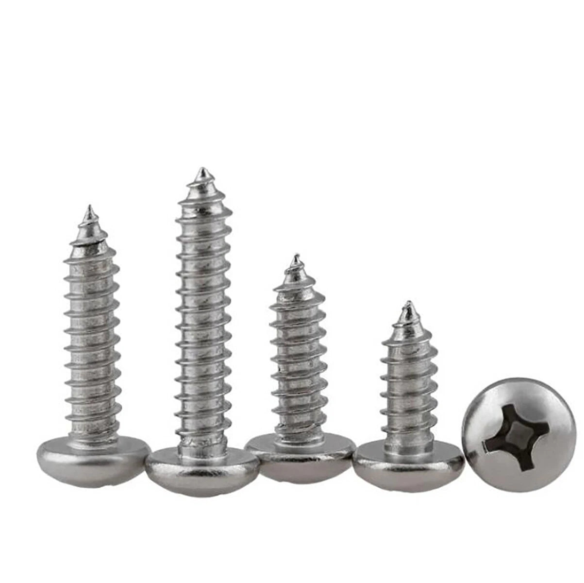 M1–M2.6 Phillips Pan Head Self Tapping Screws – 304 Stainless Steel