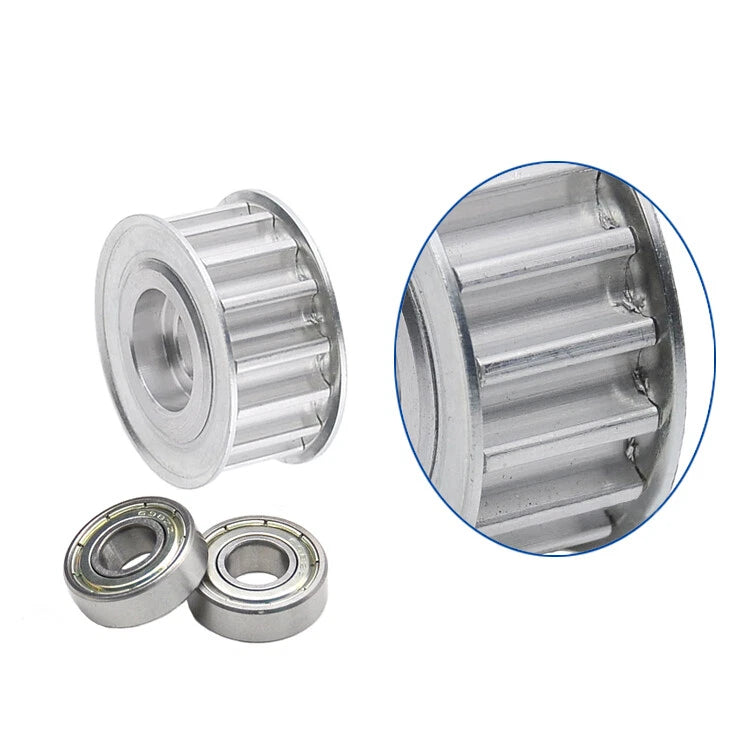 8M Smooth/Toothed Idler Pulley 15T/16T/20T Bore 5mm-15mm Slot 16/21/27/32/42mm