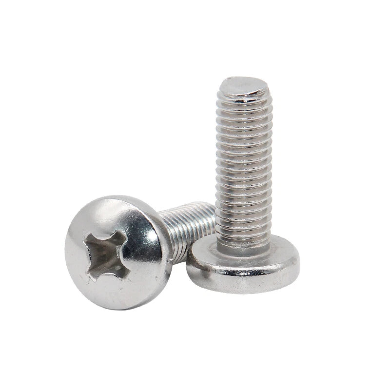 M1.6–M6 TA2 Titanium Pan Head Pozi Screws – Ultra‑Strong, Corrosion‑Resistant, 2–50mm Lengths